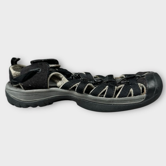 Keen Whisper Sandal Women’s Size 7 Black/Gargoyle Grey Hiking Waterproof - Picture 7 of 11